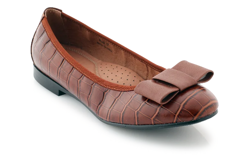 Brown Croc Leather
