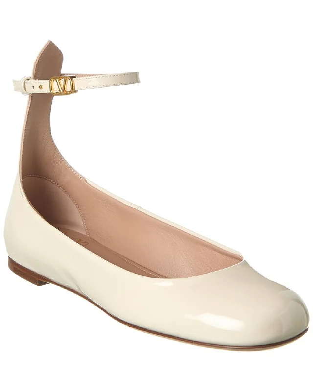 Online Deal Valentino Tan Go Patent Flat