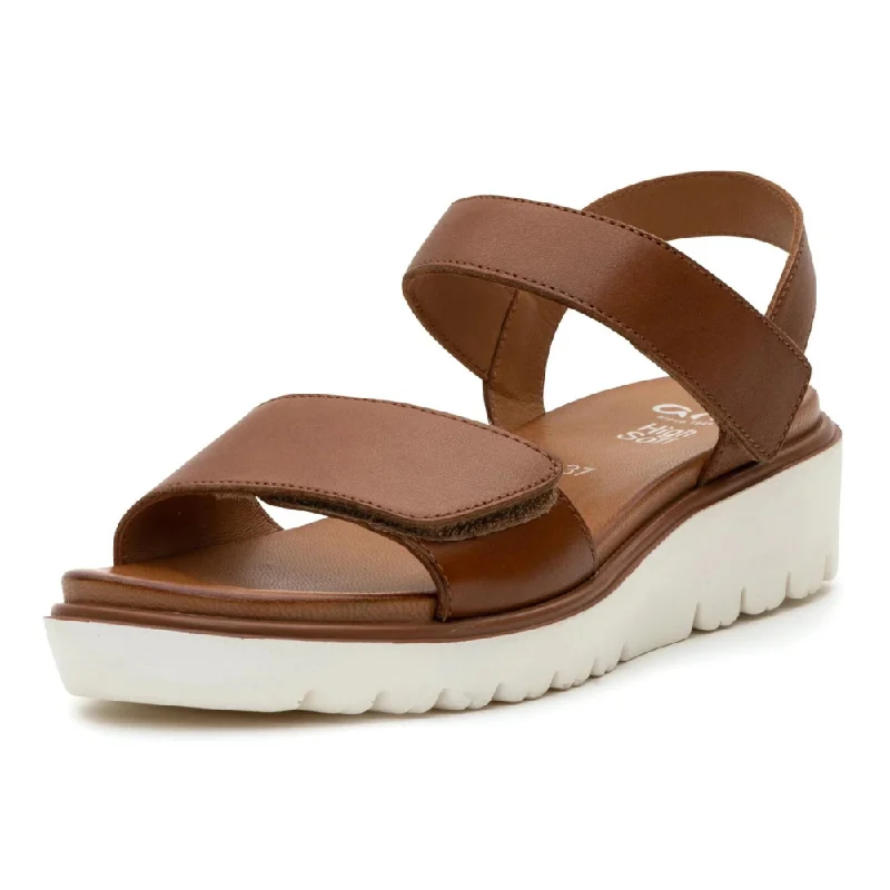 Now Available Ara Bellvue Cognac Nappa Soft Platform Sandal (Women's)