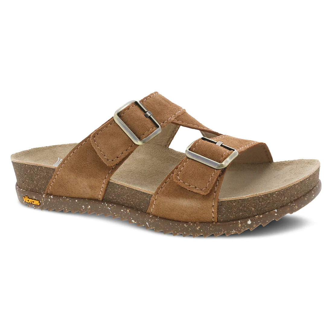 Epic Value Dayna Two Strap Suede Sandal in Tan