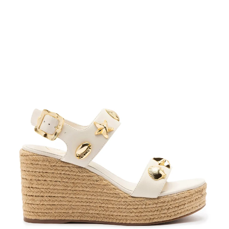Flash Deal Madison Espadrille In Ivory Leather