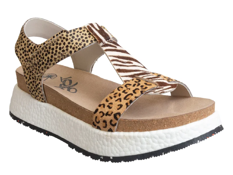 Weekend Deals You Can't Resist OTBT - MEND in ANIMAL PRINT Platform Sandals