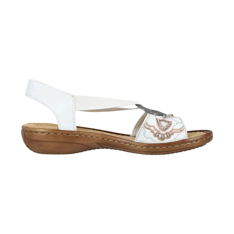 Weekend Bargains to Savor Rieker Women's Regina Sandal - White